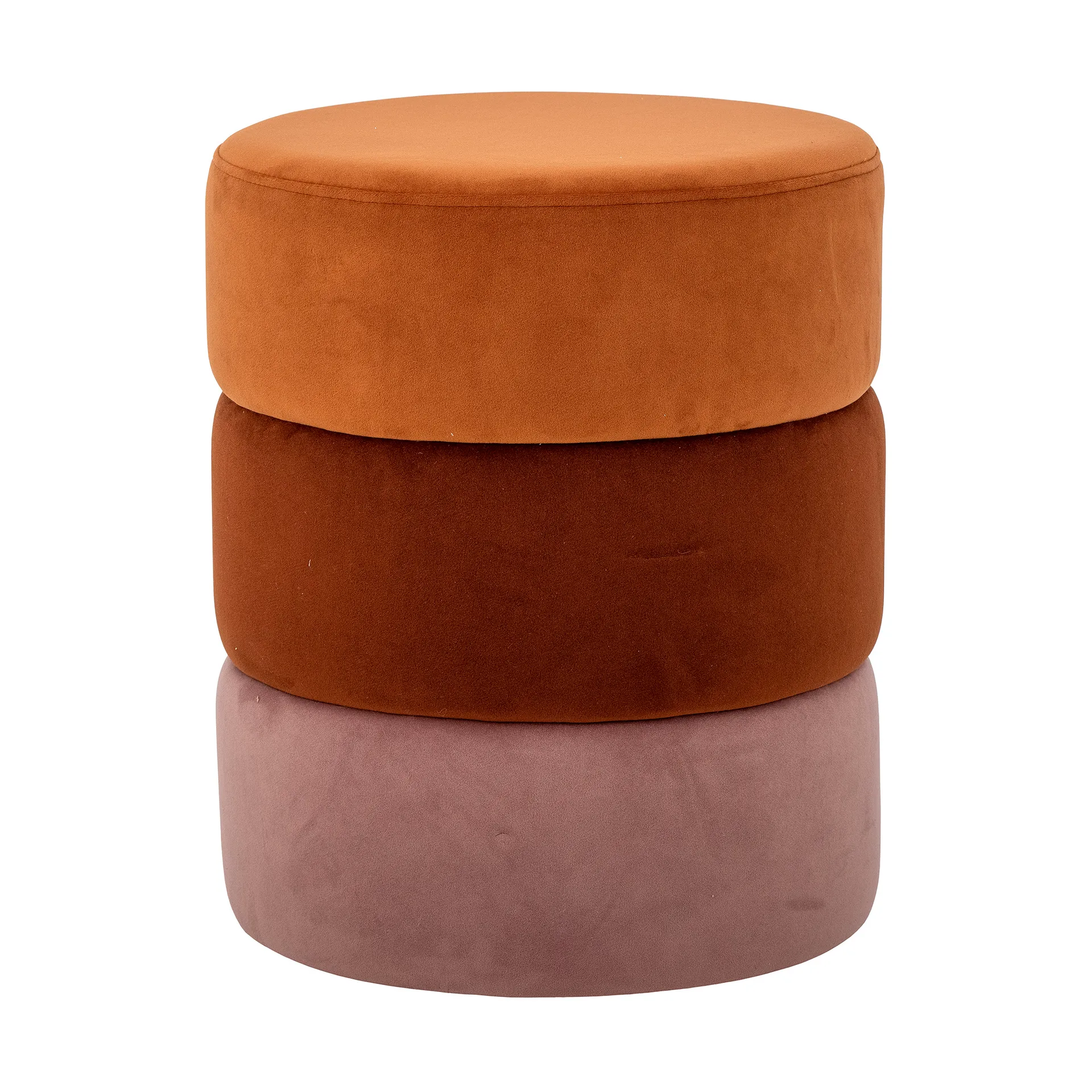 Pouf Bilbao Ø37x45 cm, Orange Bloomingville