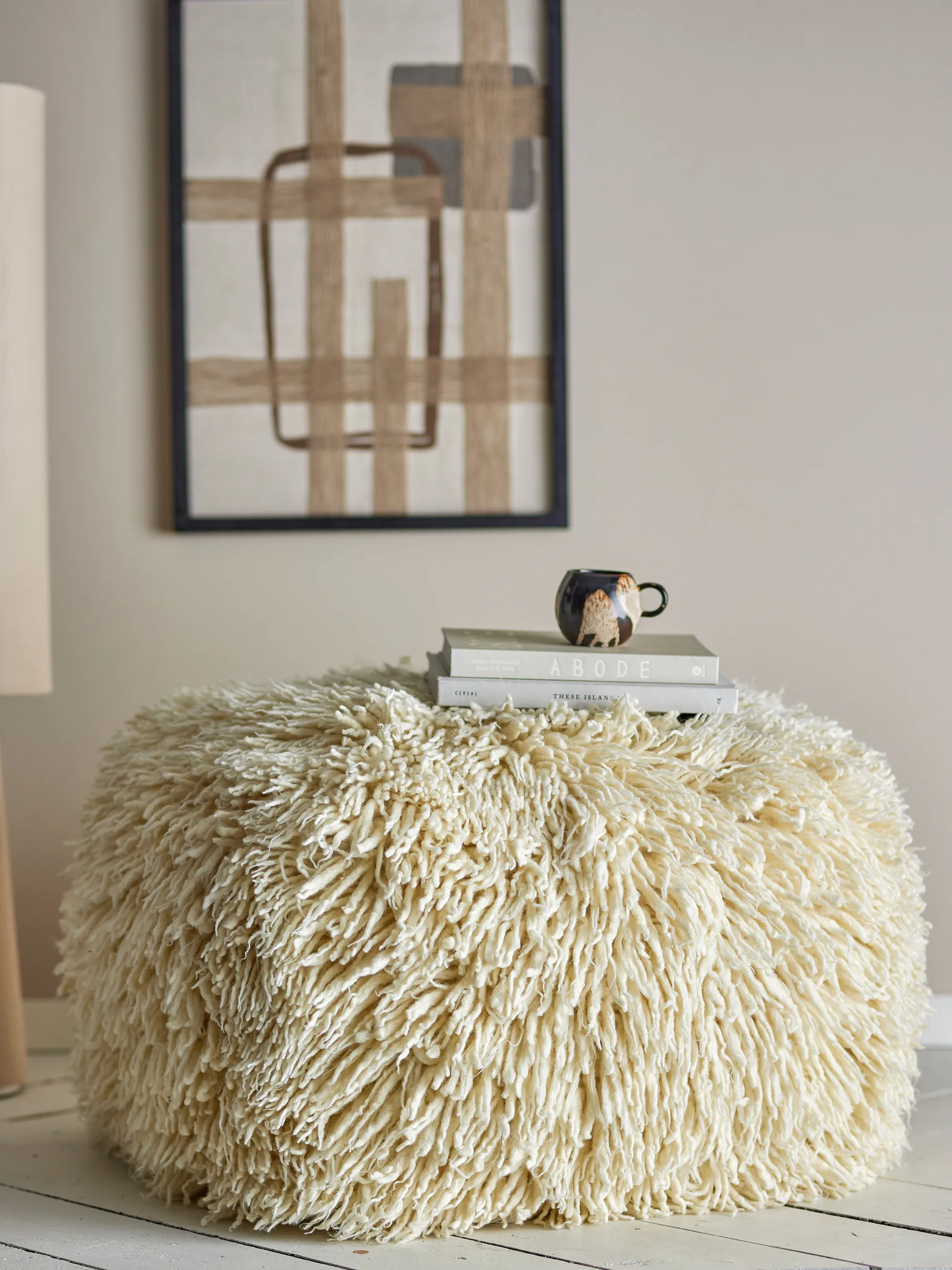 Pouf Lomba, Natura, 80x45x80 cm Bloomingville