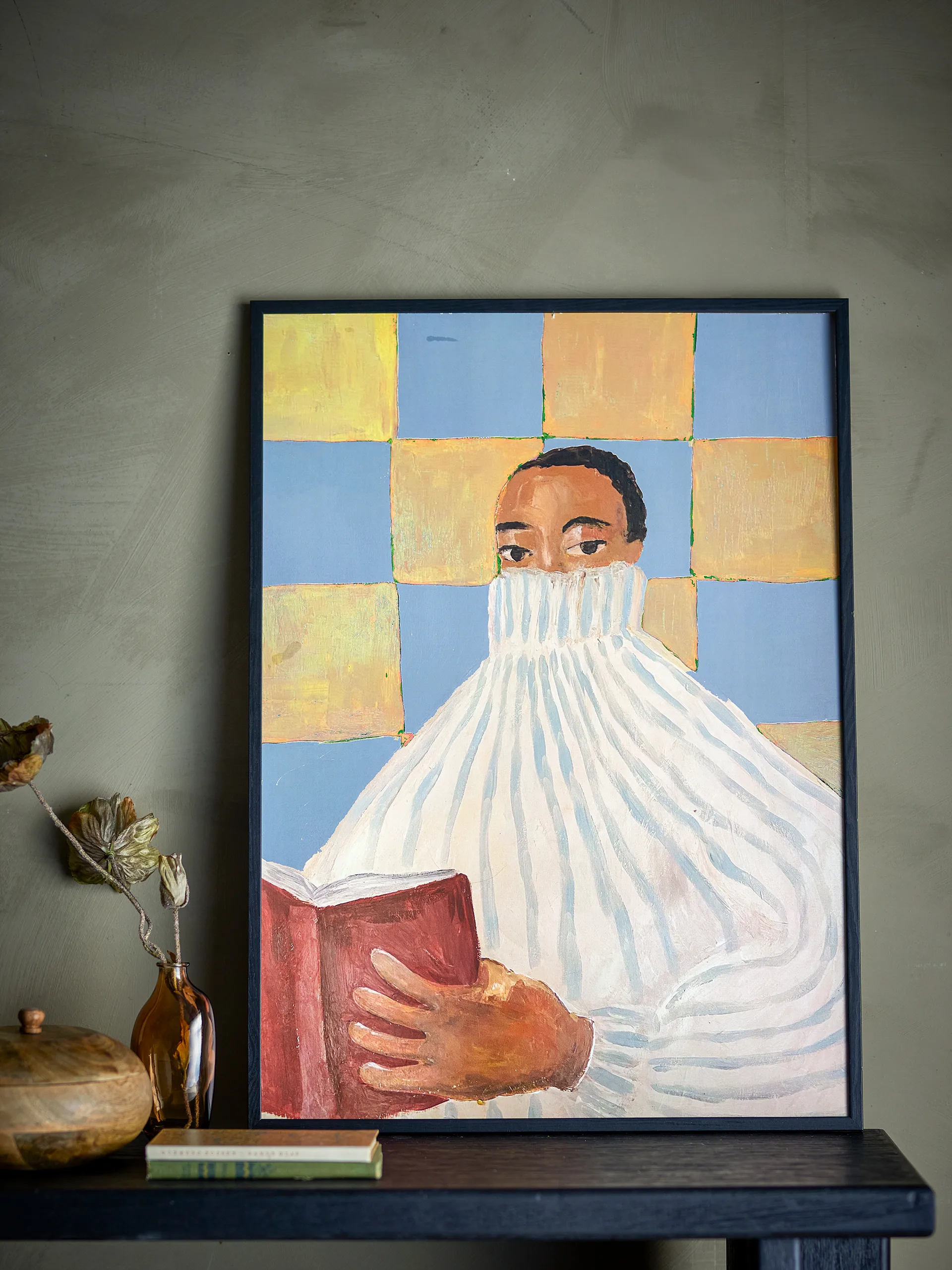 Quadro Filicia 52x72 cm, Cornice nera Bloomingville