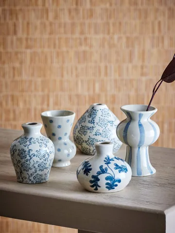 Quinto vaso - Blue stoneware, 5 pezzi - Bloomingville
