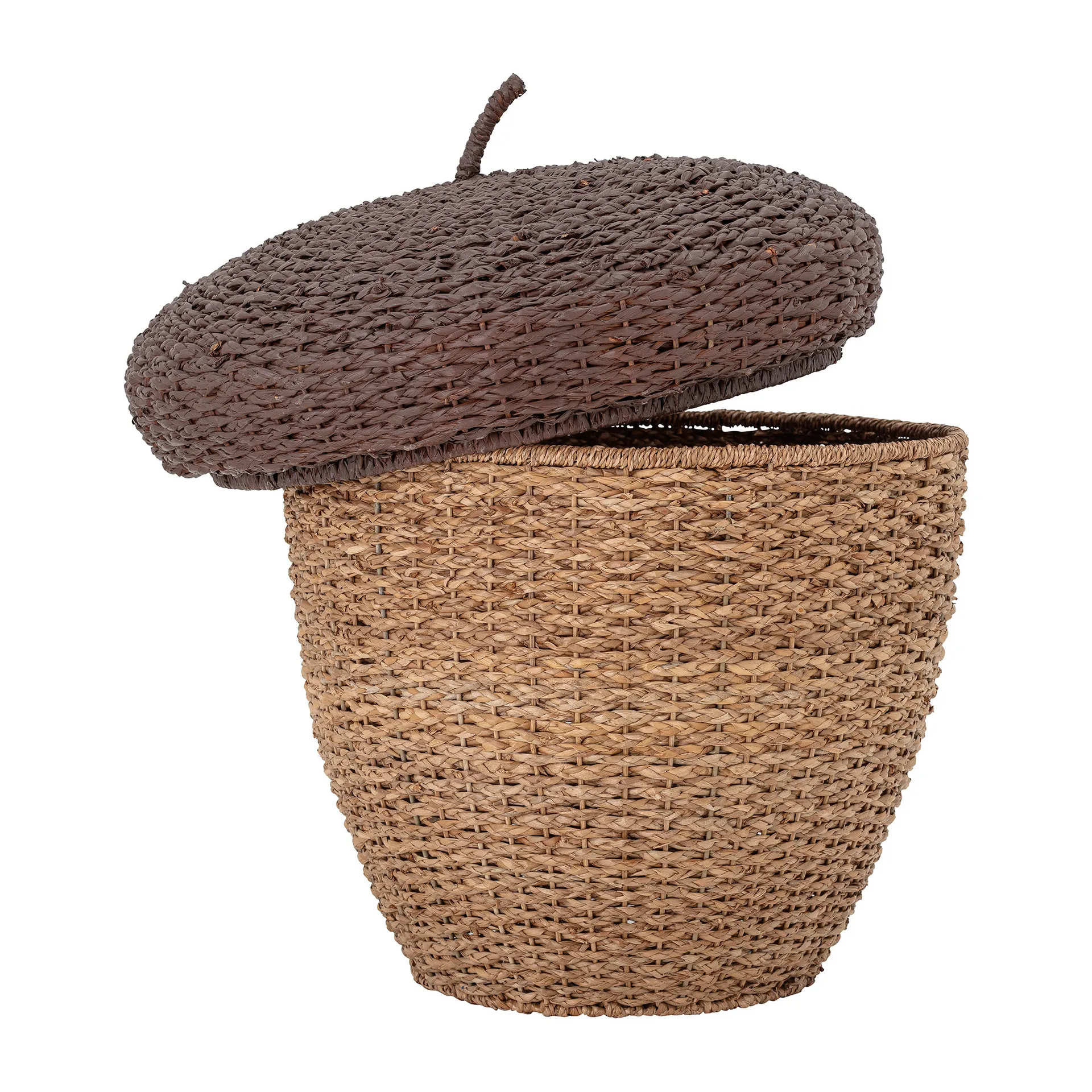 Scatola portaoggetti Finus con coperchio Ø 43,5 cm, Marrone Bloomingville