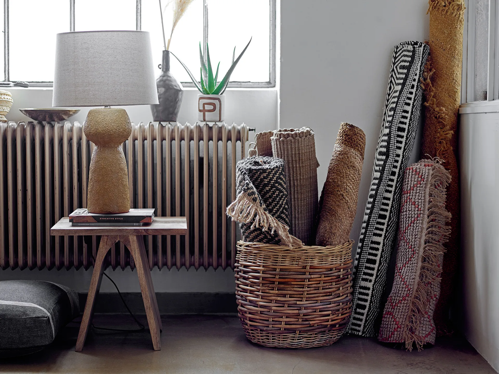 Scatola portaoggetti Lalou 2 pezzi, Marrone Bloomingville