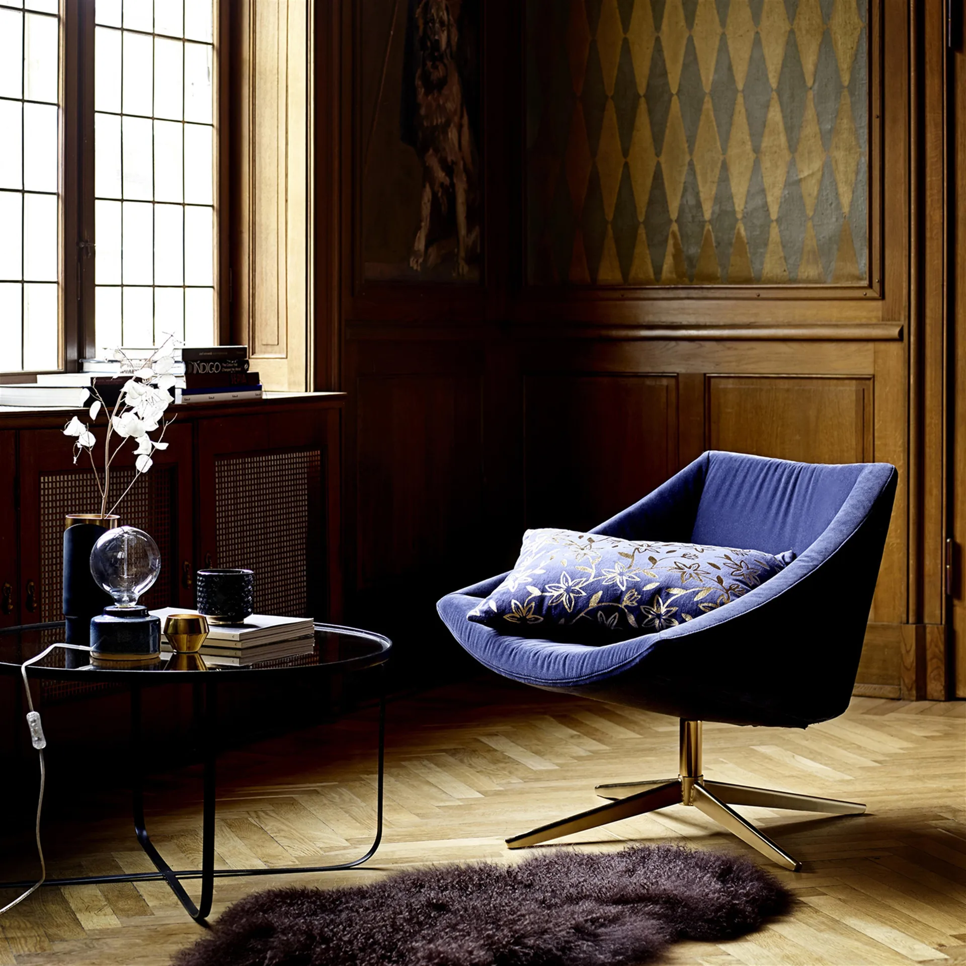 Sedia Elegant, blu Bloomingville