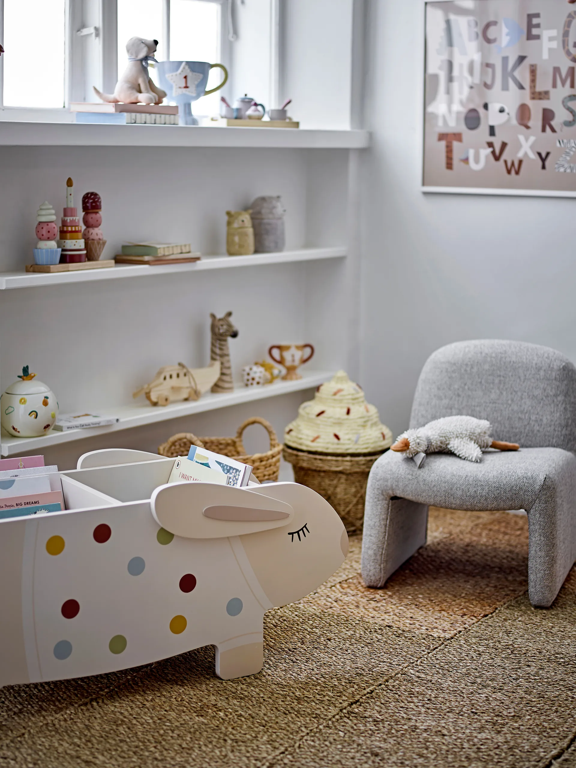 Sedia Neel 40x51 cm, Grigio Bloomingville