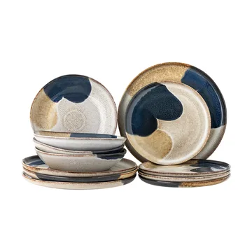 Servizio tavola Jules 12 pezzi - Grigio - Bloomingville