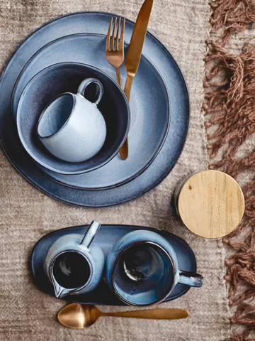 Set colazione Sandrine 12 pezzi - Blu - Bloomingville