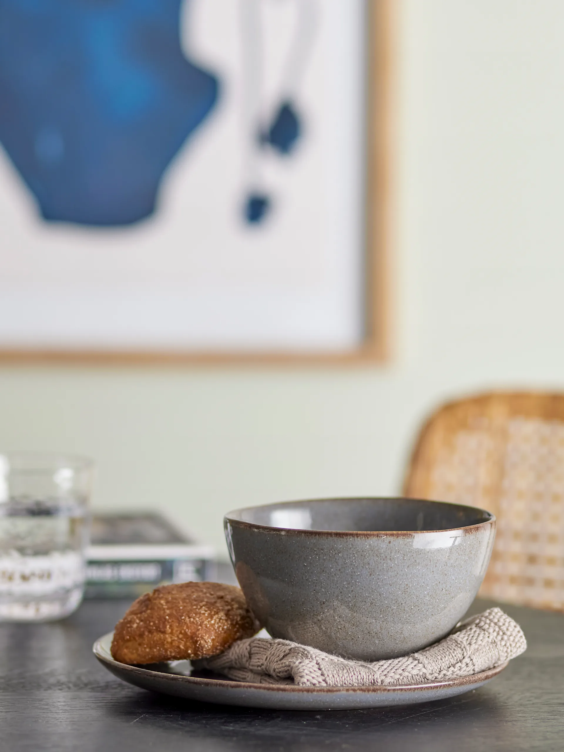 Set colazione Sandrine 12 pezzi, Grigio Bloomingville