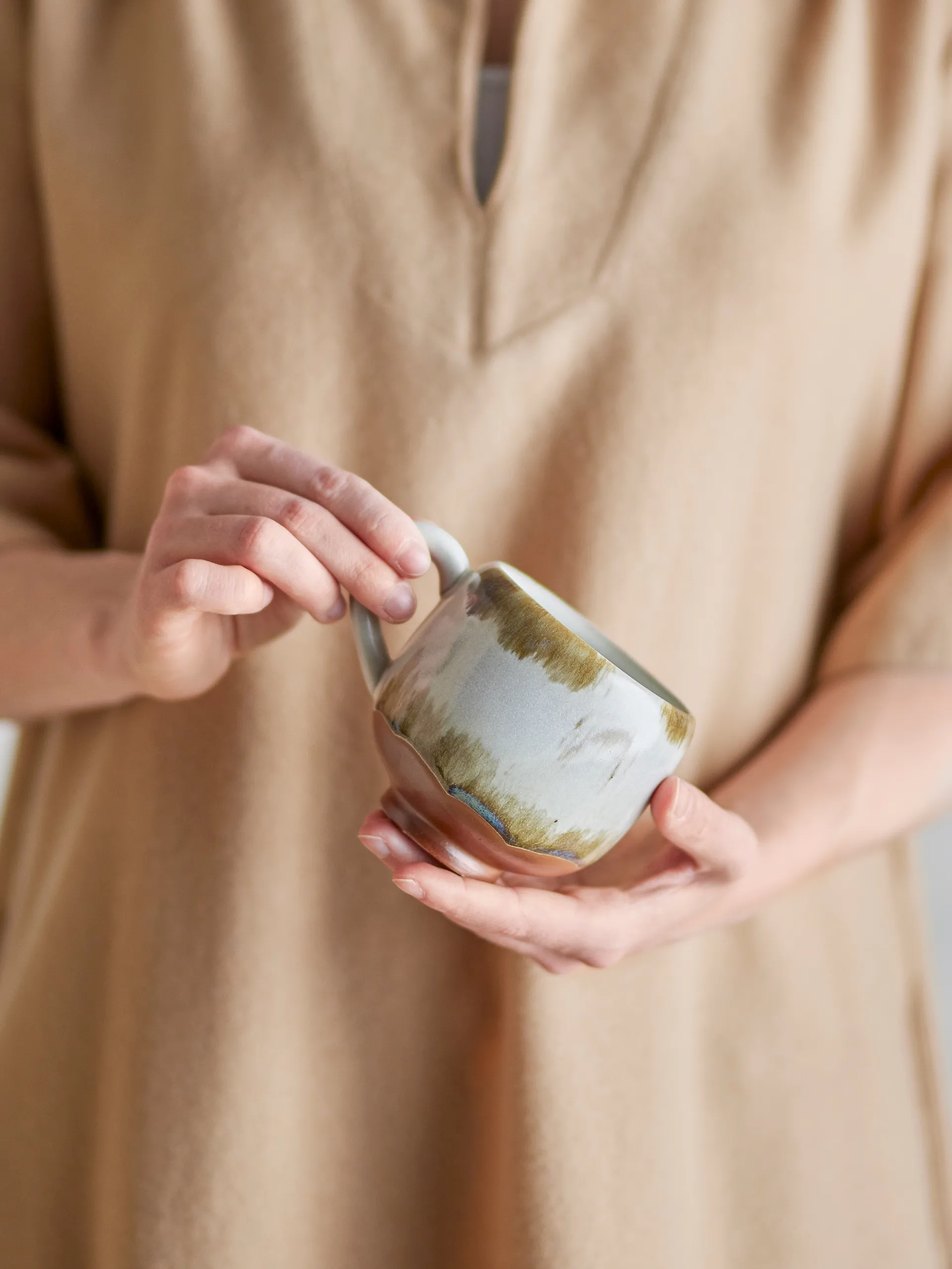 Set da 4 tazze Jade, Natur Bloomingville