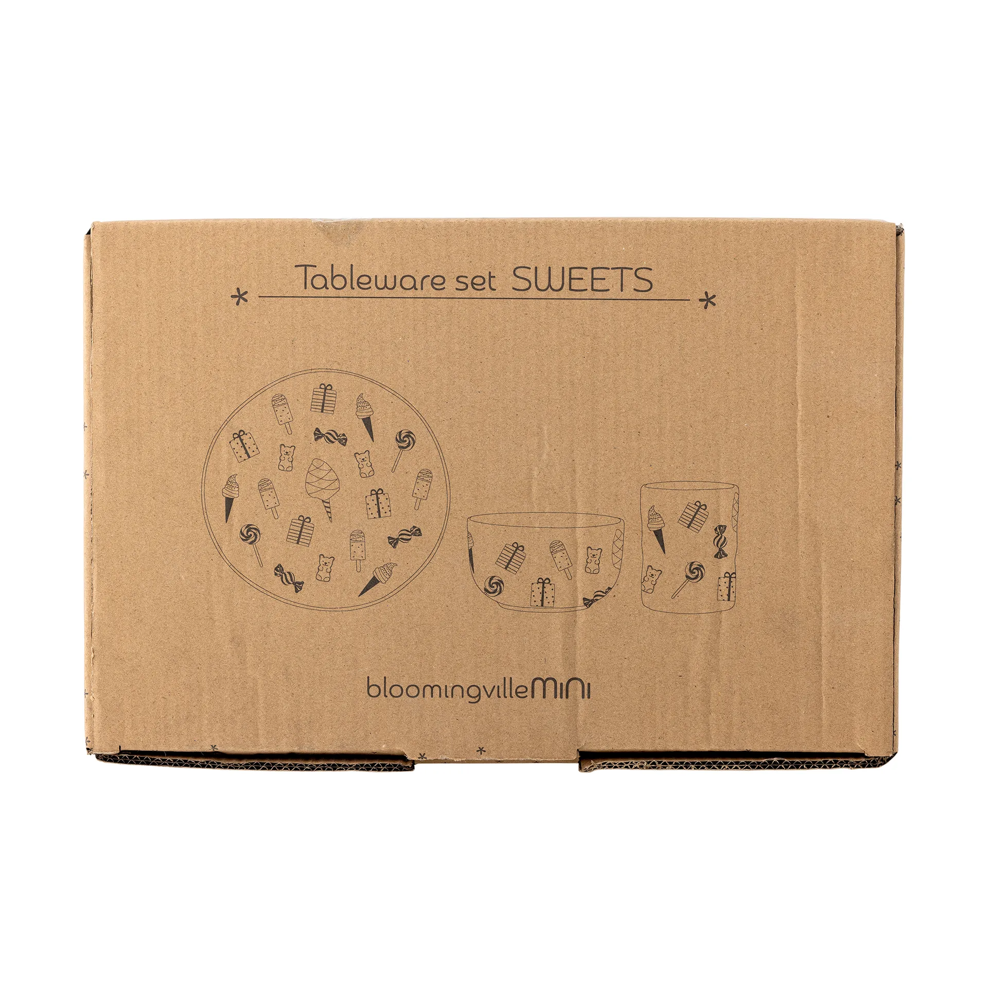 Set da servizio Sweets 3 pezzi, Natura Bloomingville