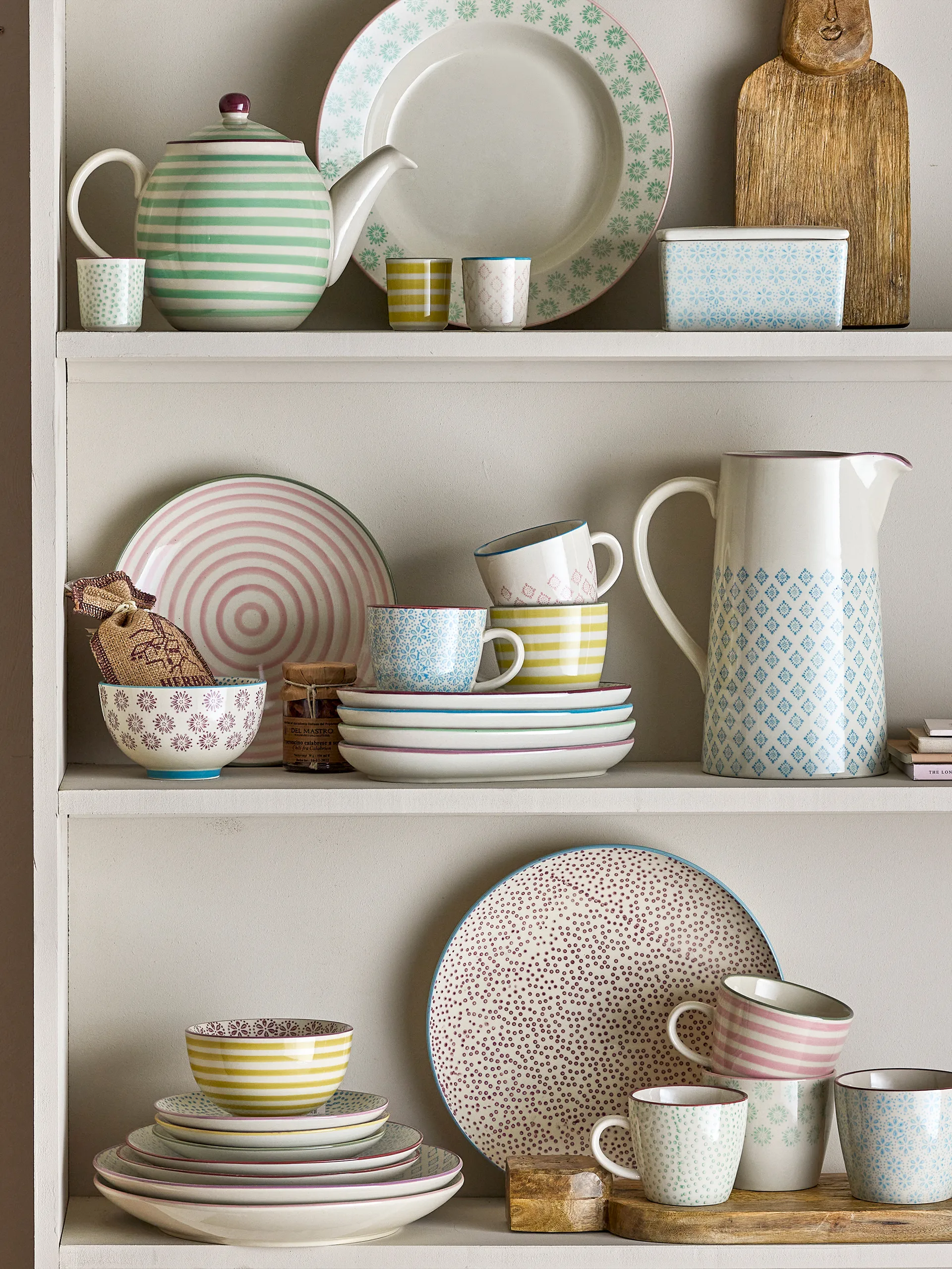 Set di 3 Tazze Patricia 30 cl Blu Bloomingville