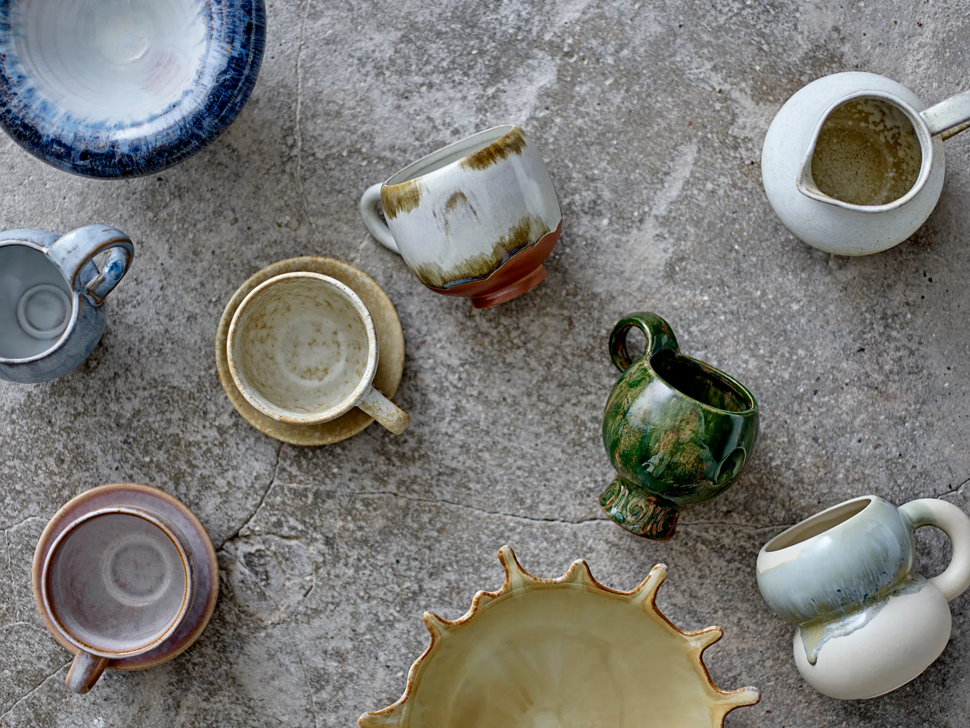 Set di 4 tazze Avonlea, Verde Bloomingville