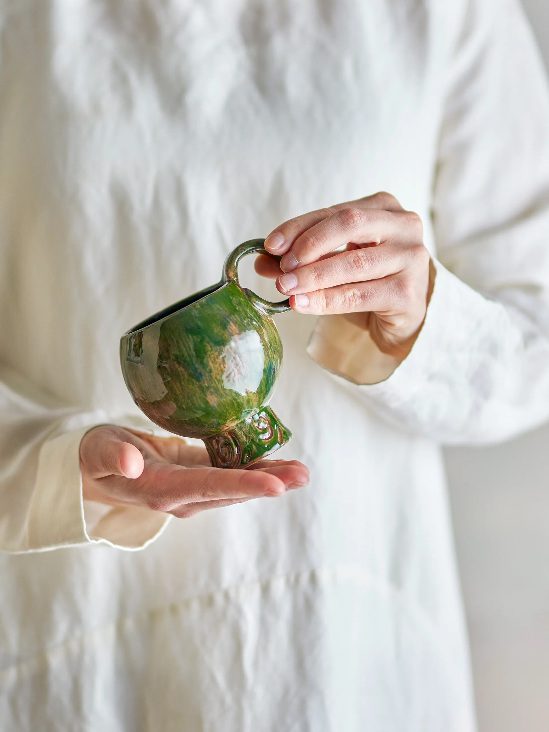 Set di 4 tazze Avonlea, Verde Bloomingville