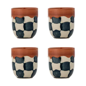 Set di 4 tazze Check  - Blu - Bloomingville