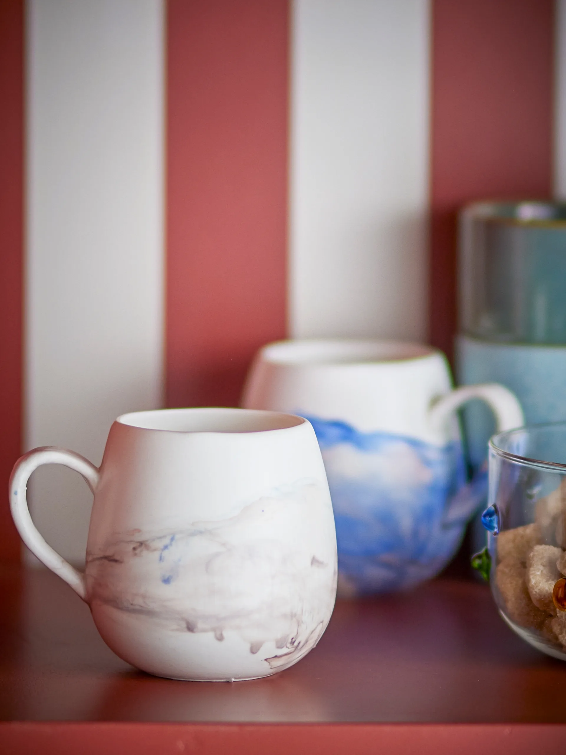 Set di 4 tazze Lyre, Marrone Bloomingville