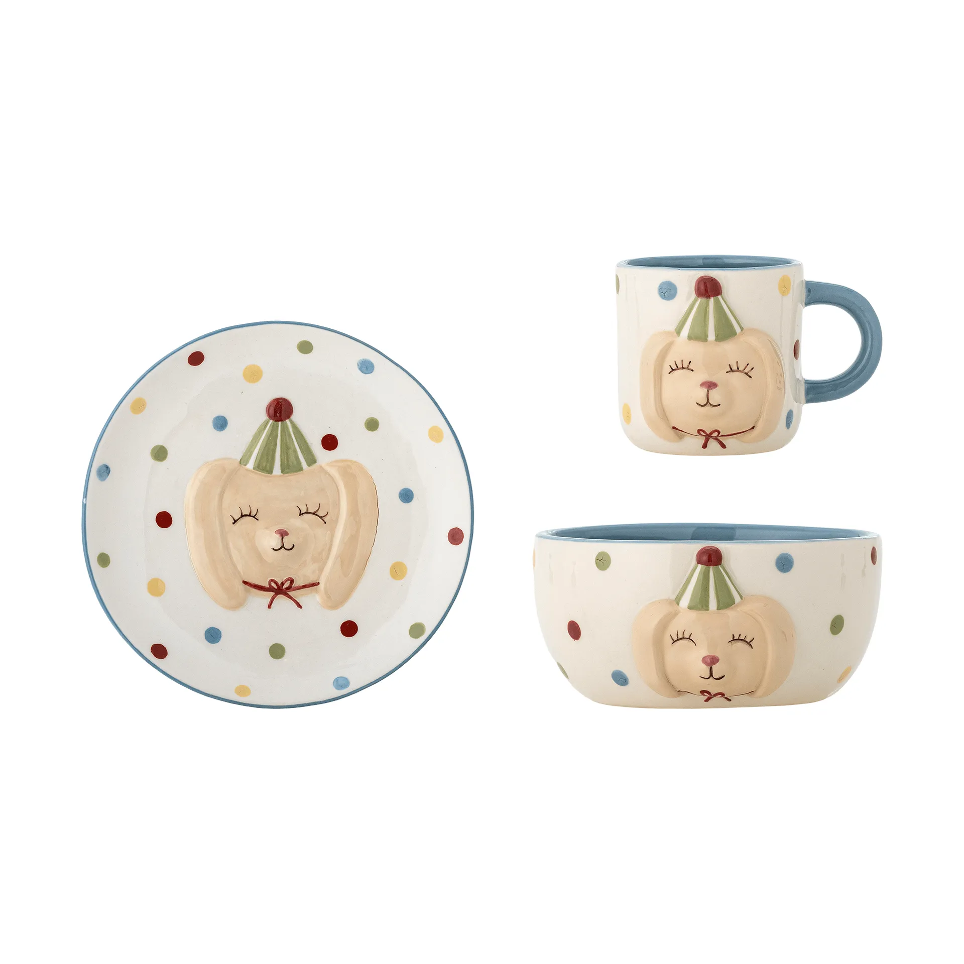 Set di servizio Party, Cane, 3 pezzi Bloomingville