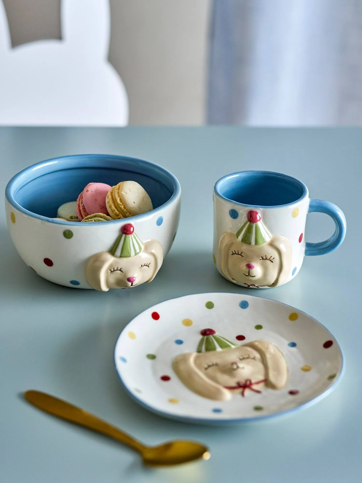 Set di servizio Party, Cane, 3 pezzi Bloomingville