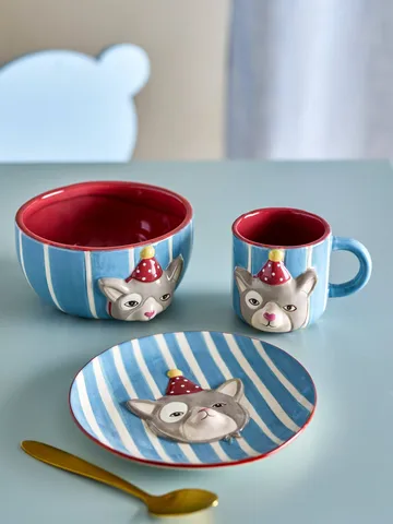 Set di servizio Party - Gatto, 3 pezzi - Bloomingville