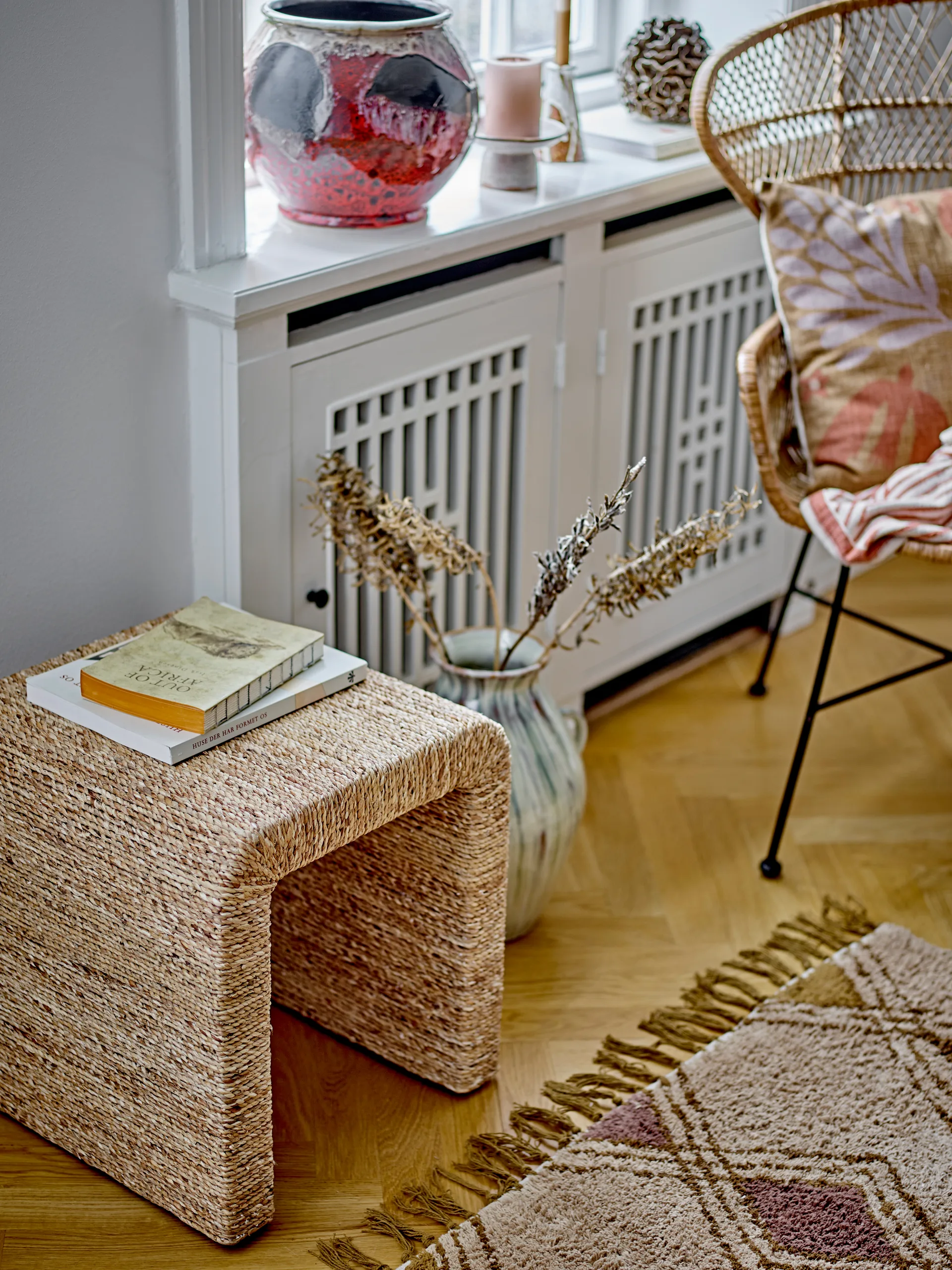 Sgabello Kien 43x42x45 cm, Water lily Bloomingville