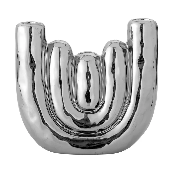 Shine portacandele - Argento, 18,5x17,5 cm - Bloomingville
