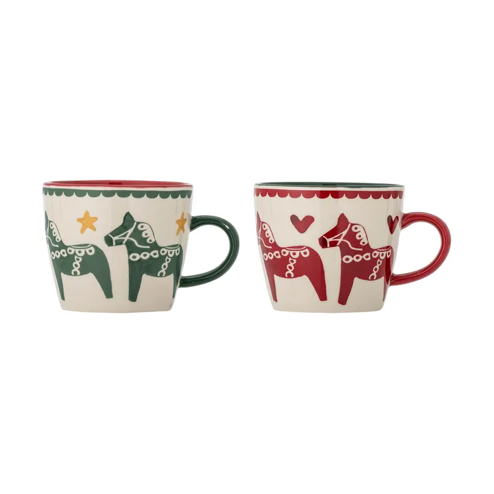Siffer mugg - Multicolore, 2 pezzi, 30 cl - Bloomingville