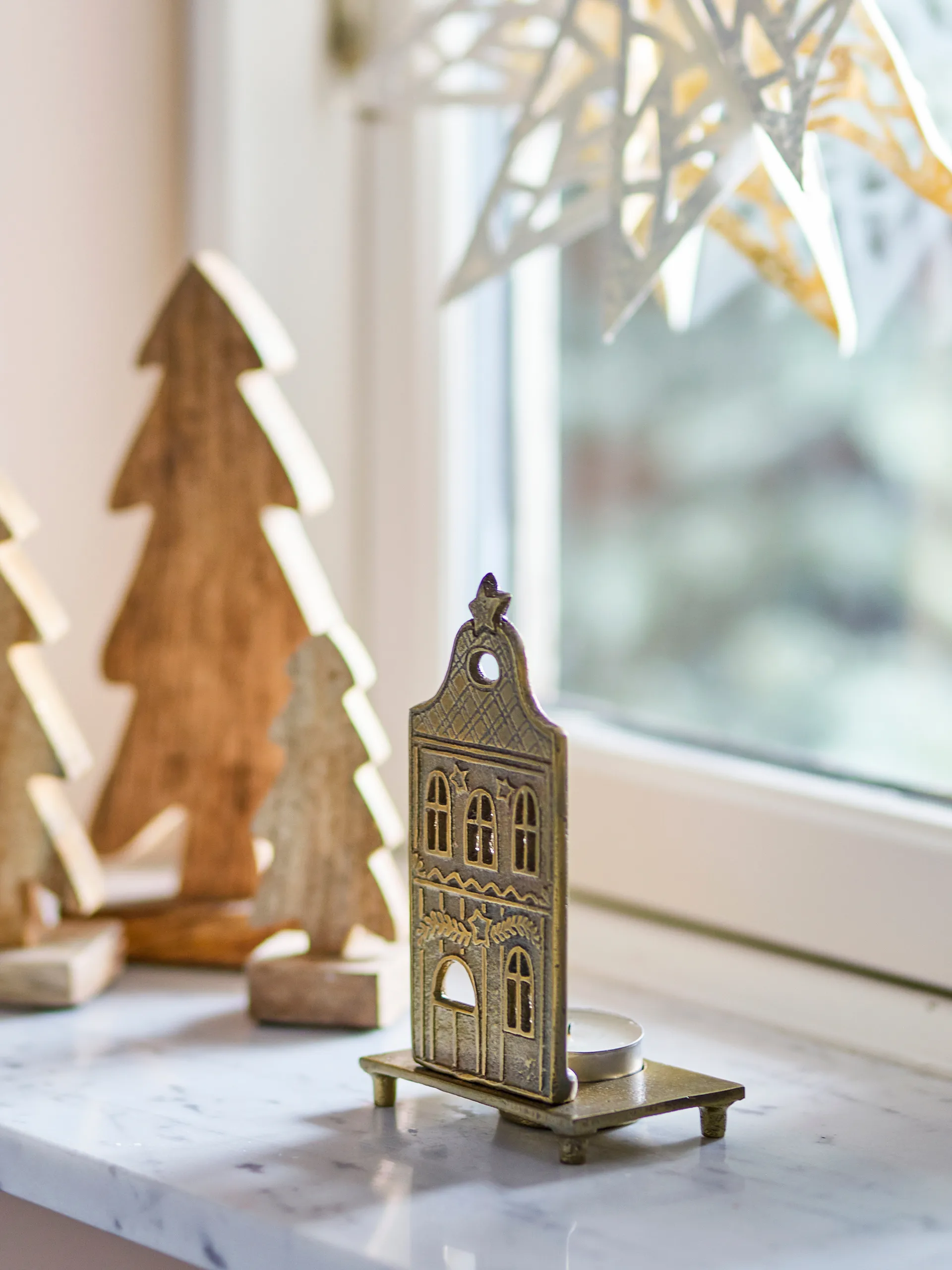 Supporto per lumini Crista 5,5x14 cm, Ottone Bloomingville