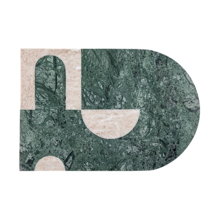 Tagliere Abrianna 20x30 cm - Verde, marmo bianco - Bloomingville