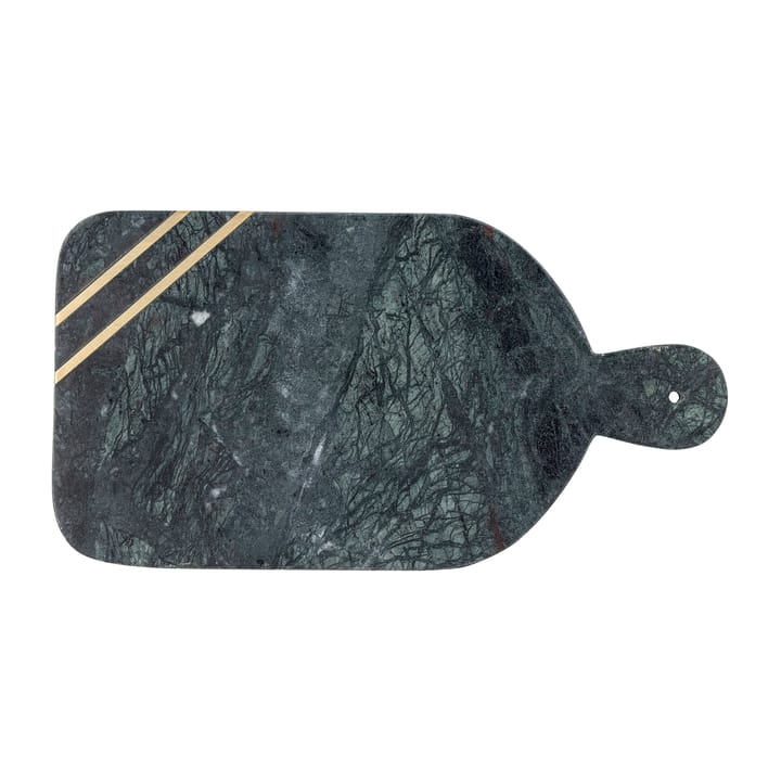 Tagliere Adalin, 20x38 cm - Marmo verde, ottone - Bloomingville