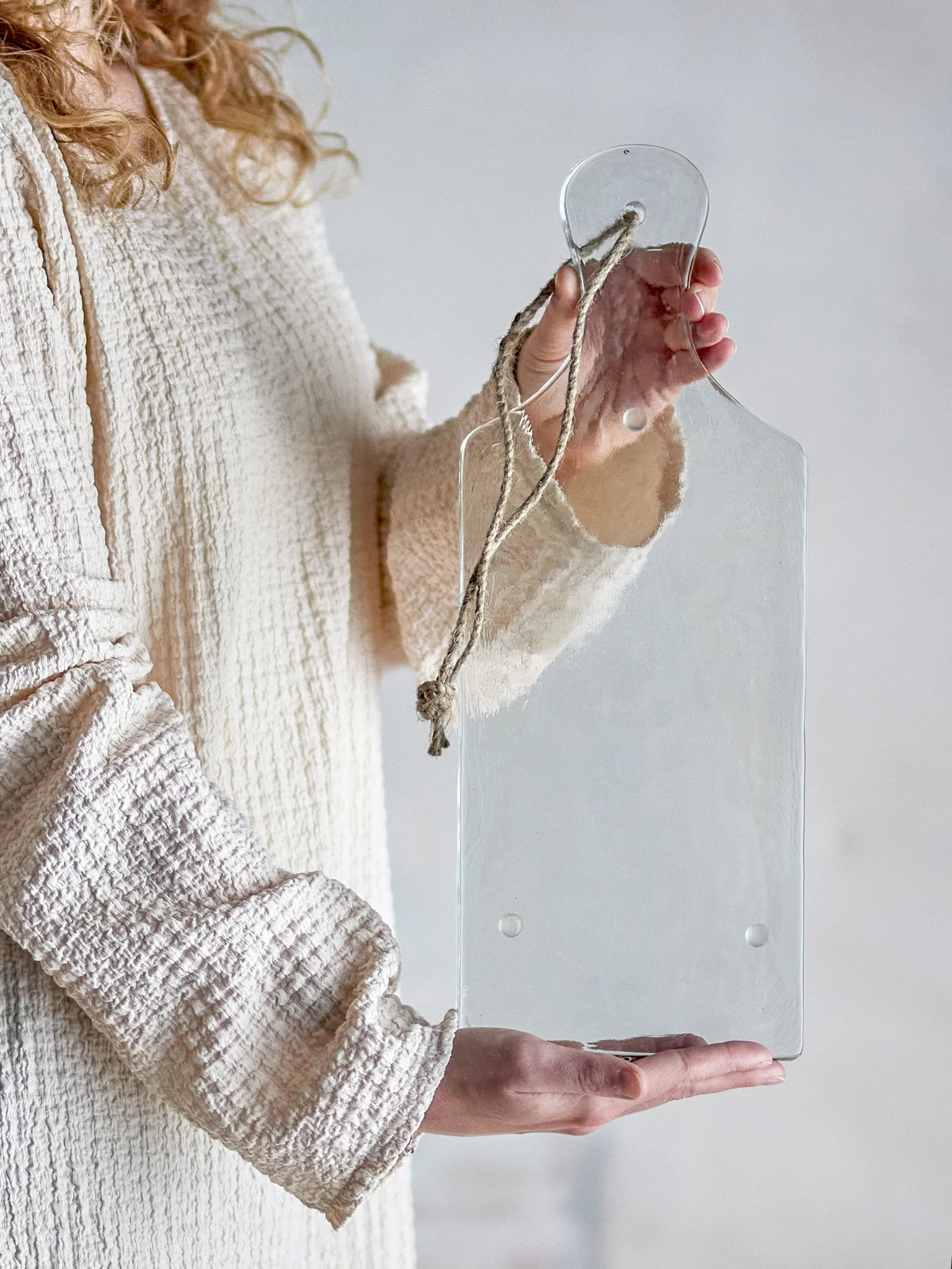 Tagliere Johni 14,5x38,5 cm, Trasparente Bloomingville