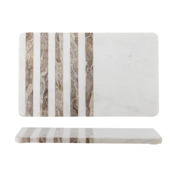 Tagliere Novelle marmo 38x22,5 cm - Bianco - Bloomingville