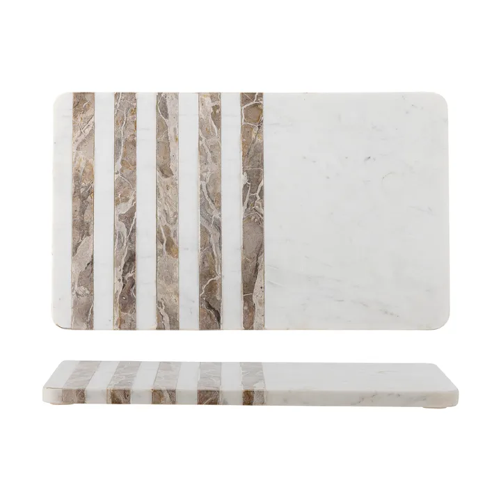 Tagliere Novelle marmo 38x22,5 cm - Bianco - Bloomingville