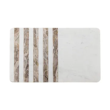 Tagliere Novelle marmo 38x22,5 cm - Bianco - Bloomingville