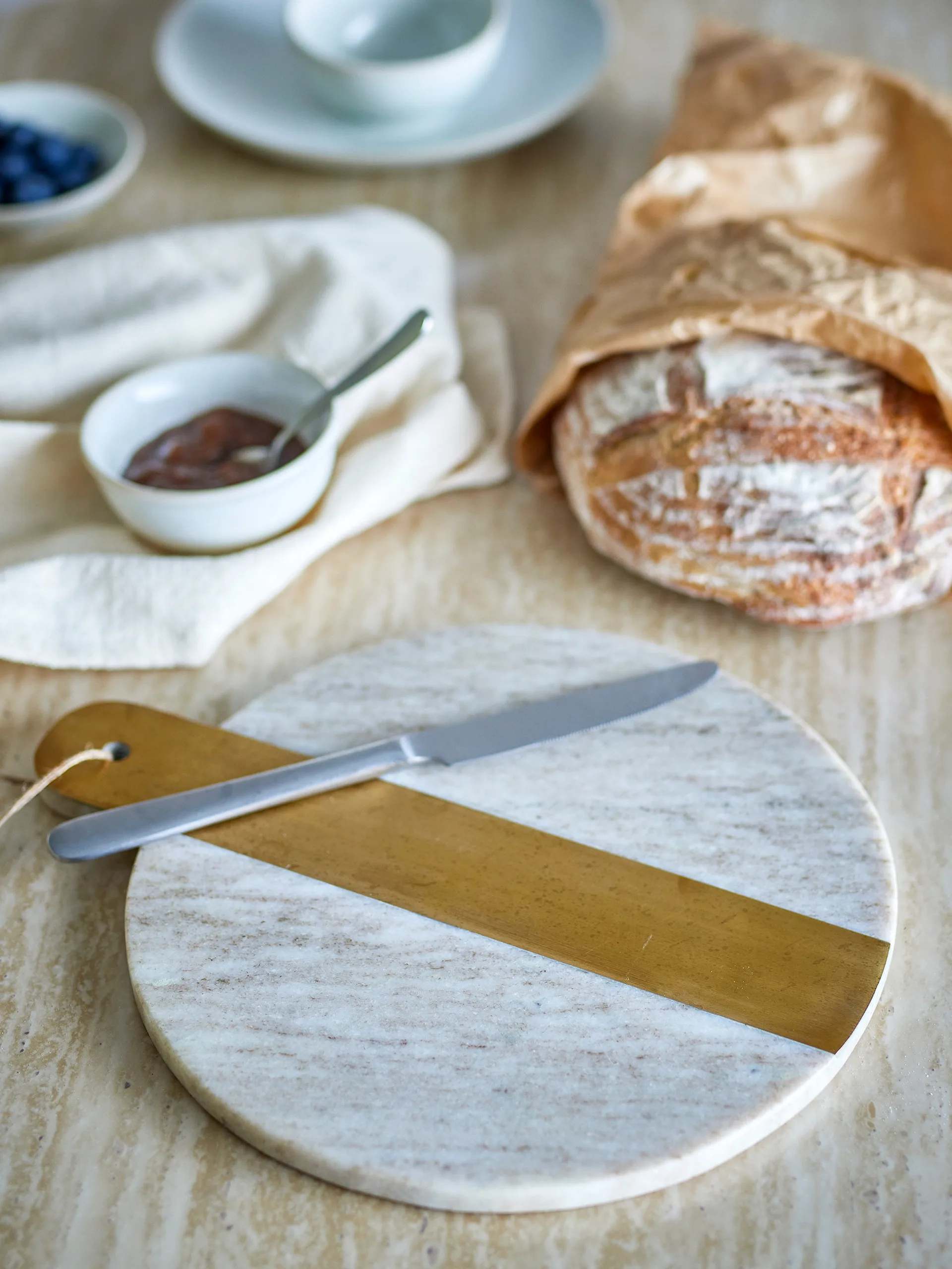 Tagliere Villette marmo 25x30,5 cm, Natur Bloomingville