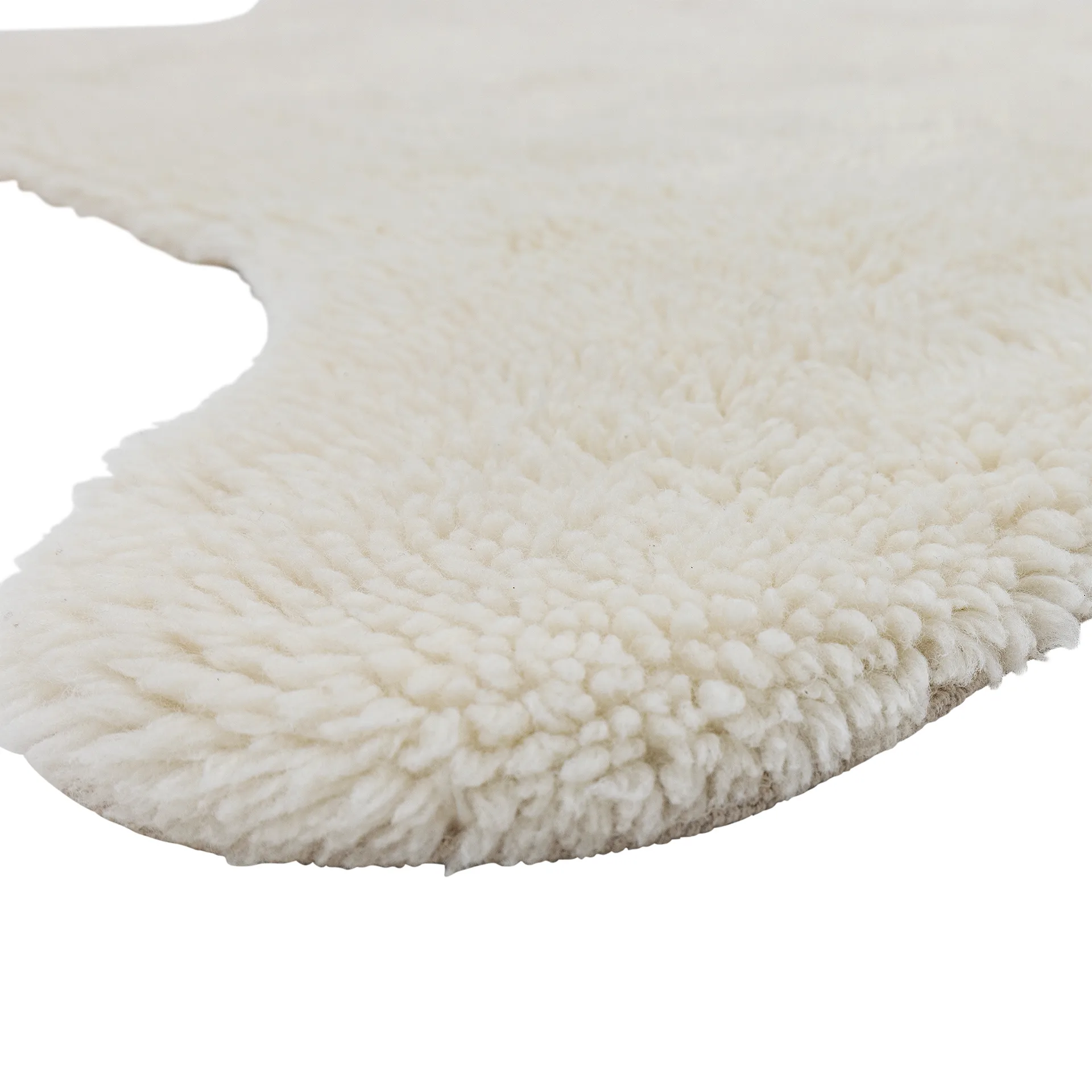 Tappeto Bear lana 200x140 cm, Bianco Bloomingville