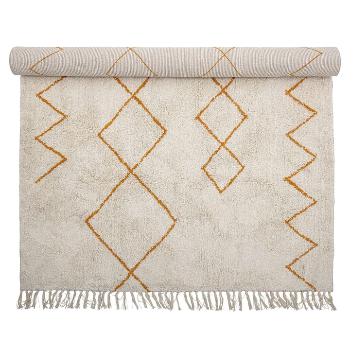Tappeto Bloomingville in cotone 140x200 cm - Giallo - Bloomingville