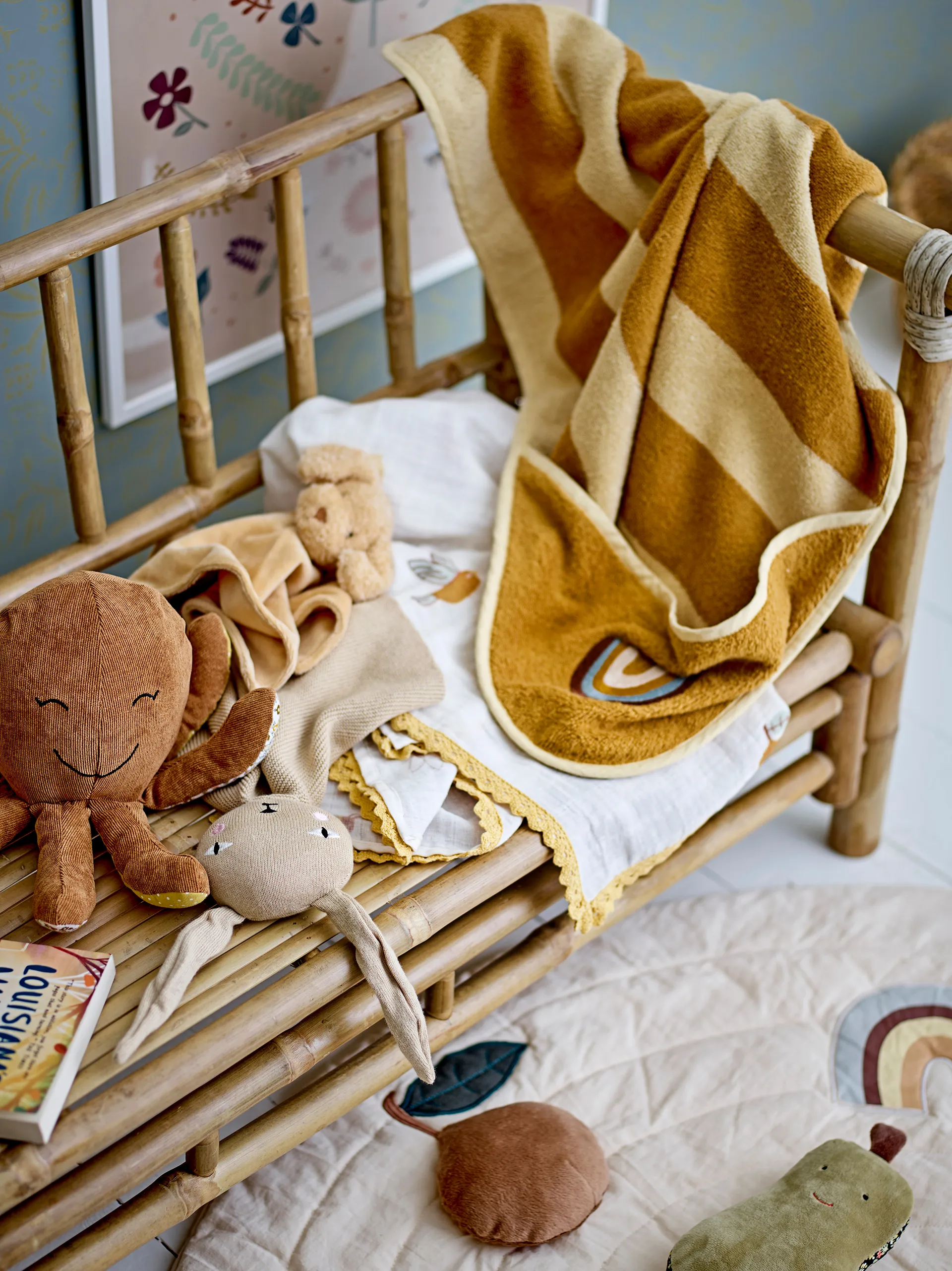 Tappeto da gioco Agnes Ø100 cm, Bianco Bloomingville