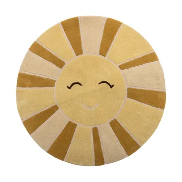 Tappeto Sun lana Ø110 cm - Giallo - Bloomingville