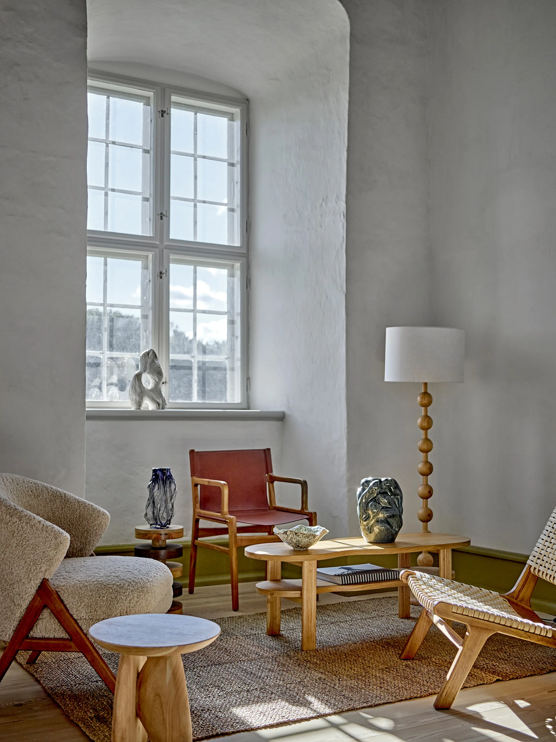 Tavolino Franka Ø25x46 cm, Marrone Bloomingville