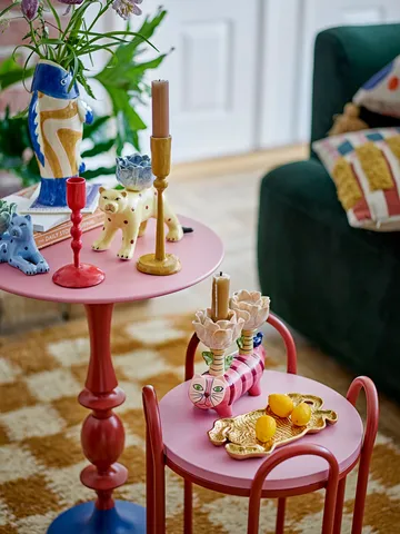 Tavolino laterale Annan Ø37,5 cm - Rosso - Bloomingville