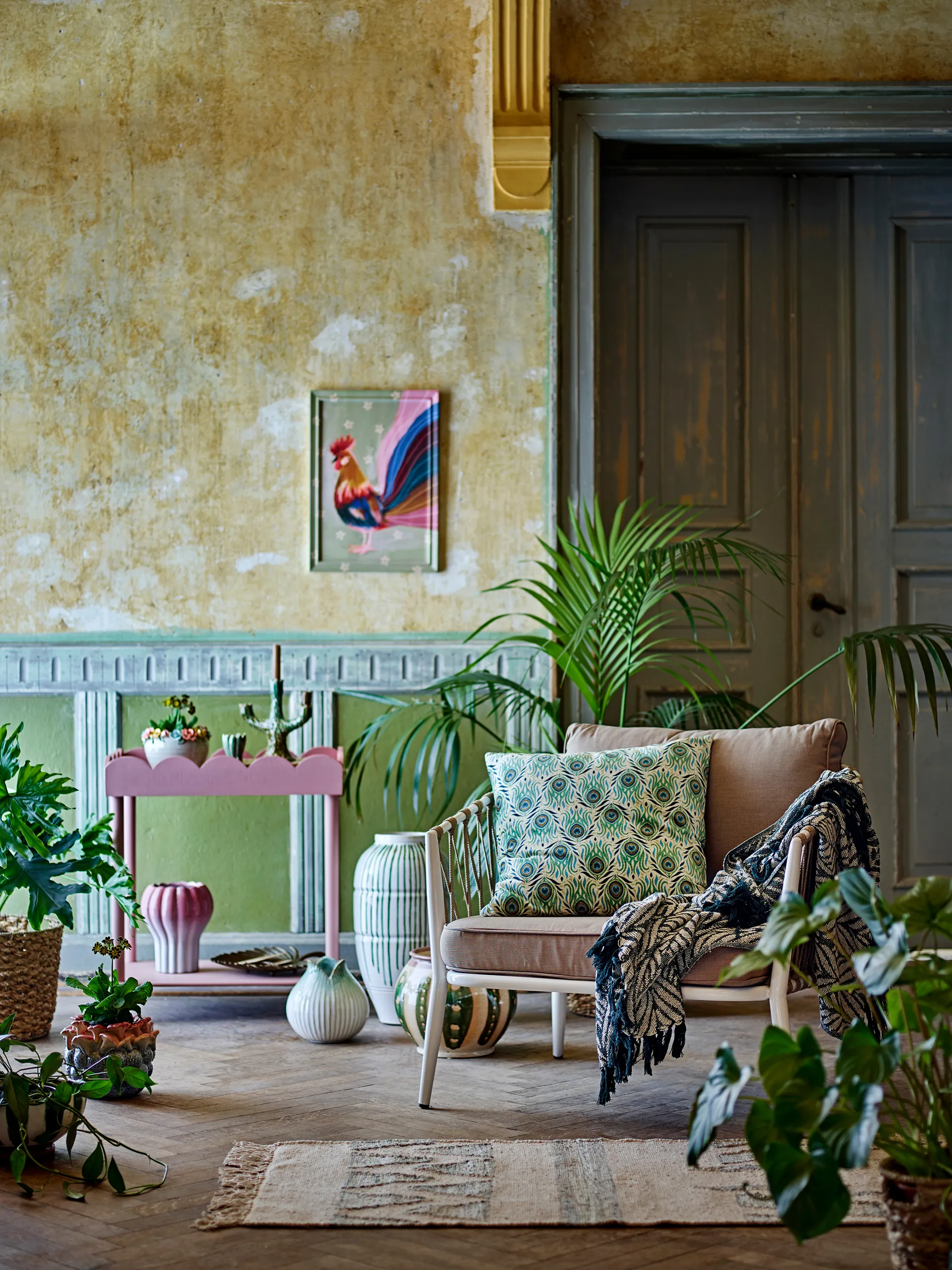 Tavolino laterale Isola 60x68 cm, Rosa Bloomingville