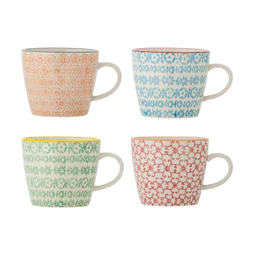 Tazza Carla - Multicolore, 4-pack - Bloomingville