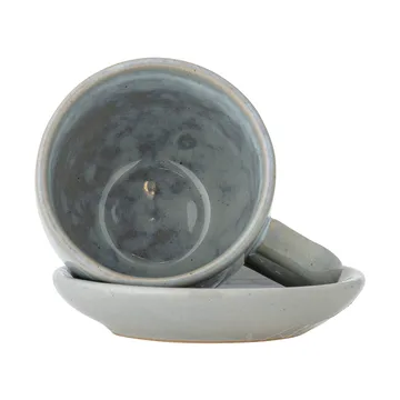 Tazza con piattino Brenta 4 pezzi - Blu - Bloomingville