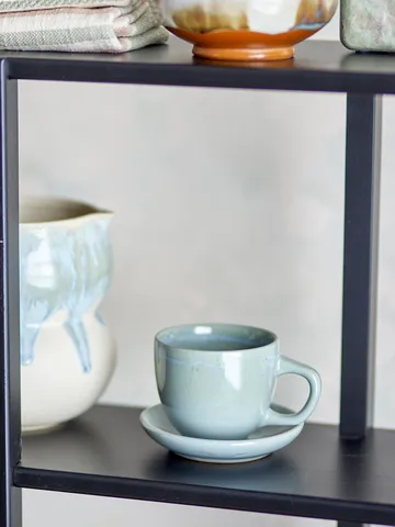 Tazza con piattino Brenta 4 pezzi - Blu - Bloomingville