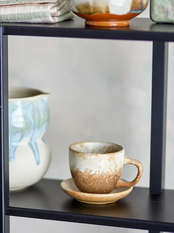 Tazza con piattino Brenta 4 pezzi - Natur - Bloomingville