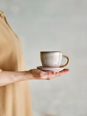 Tazza con piattino Brenta 4 pezzi - Rosa - Bloomingville