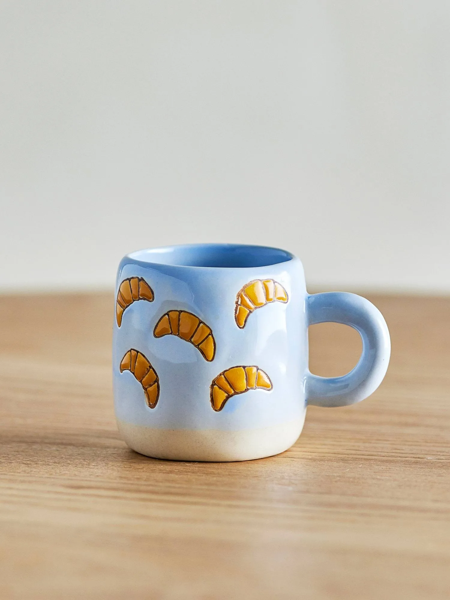Tazza Millie 11 cl, Blu, croissant Bloomingville