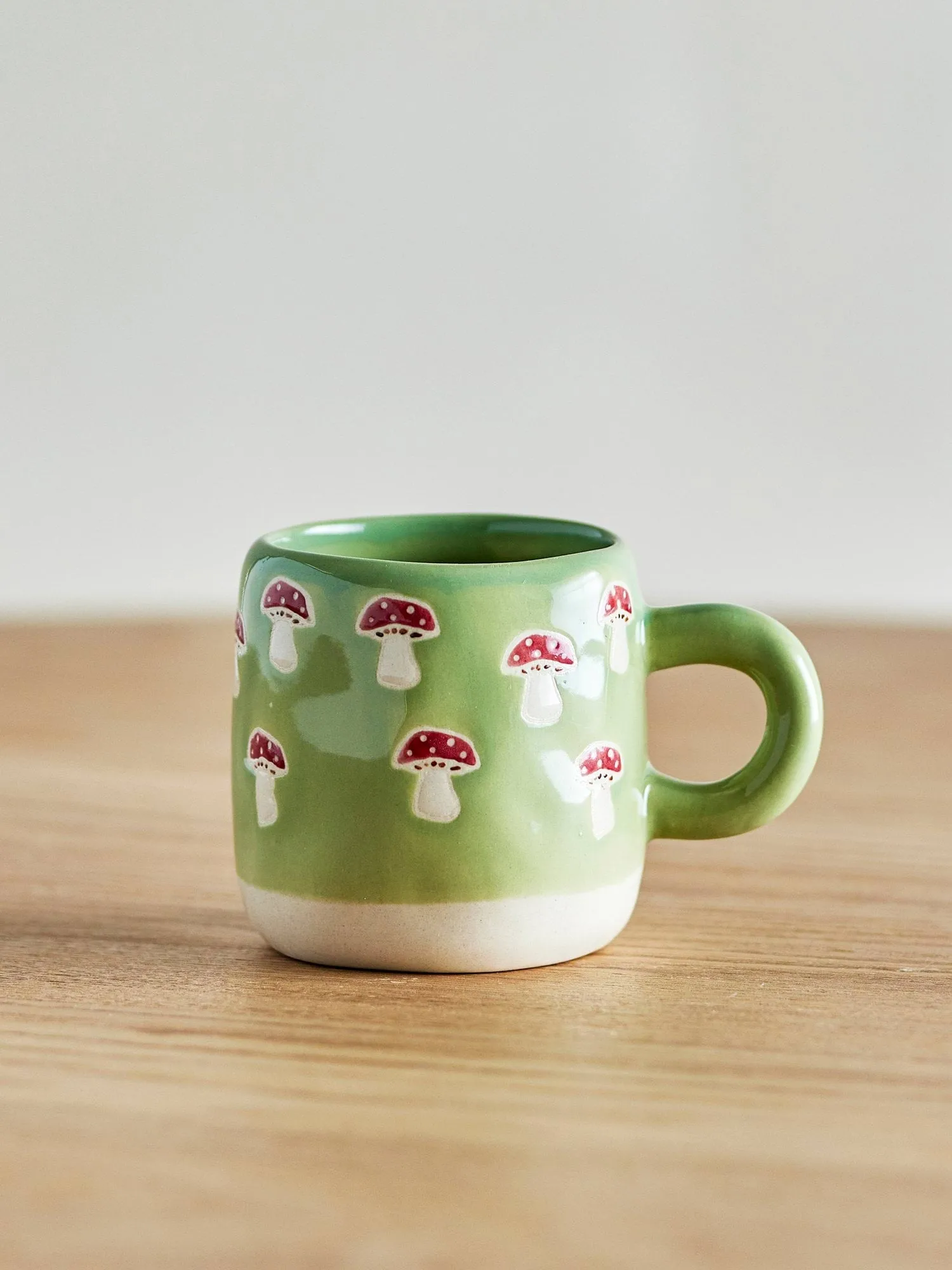 Tazza Millie 11 cl, Verde, funghi Bloomingville