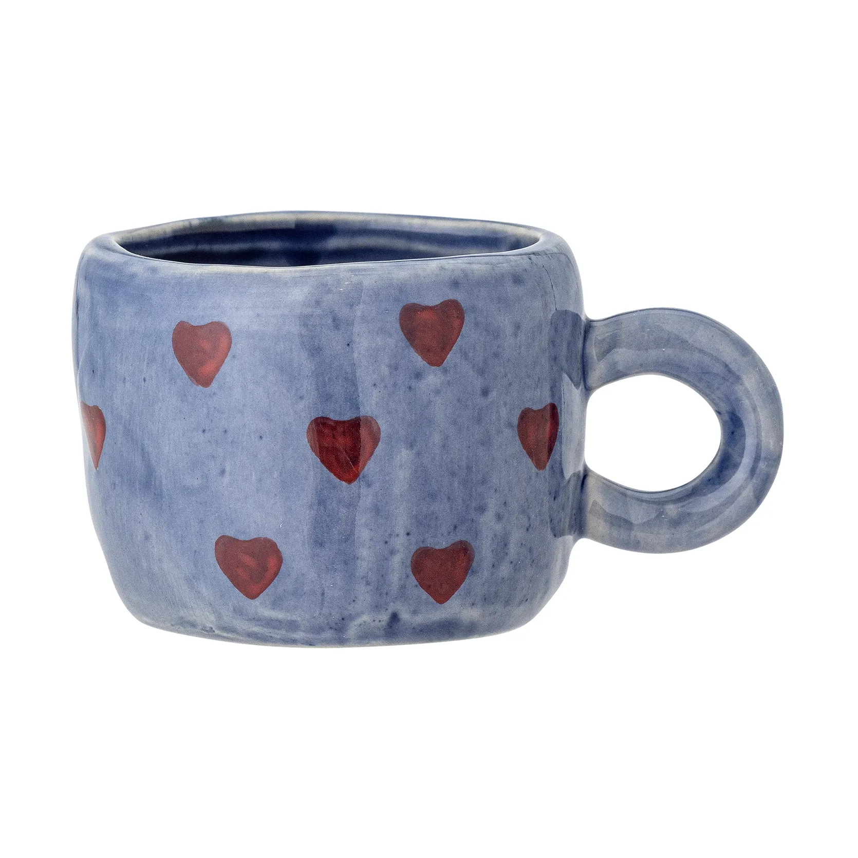 Tazza Nini 11,5 cl, Cuori-blu Bloomingville