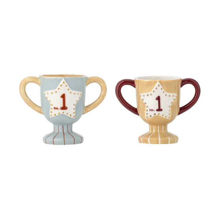 Tazza Trophy 2-delar - Blu - Bloomingville