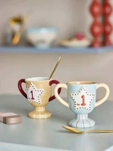 Tazza Trophy 2-delar - Blu - Bloomingville