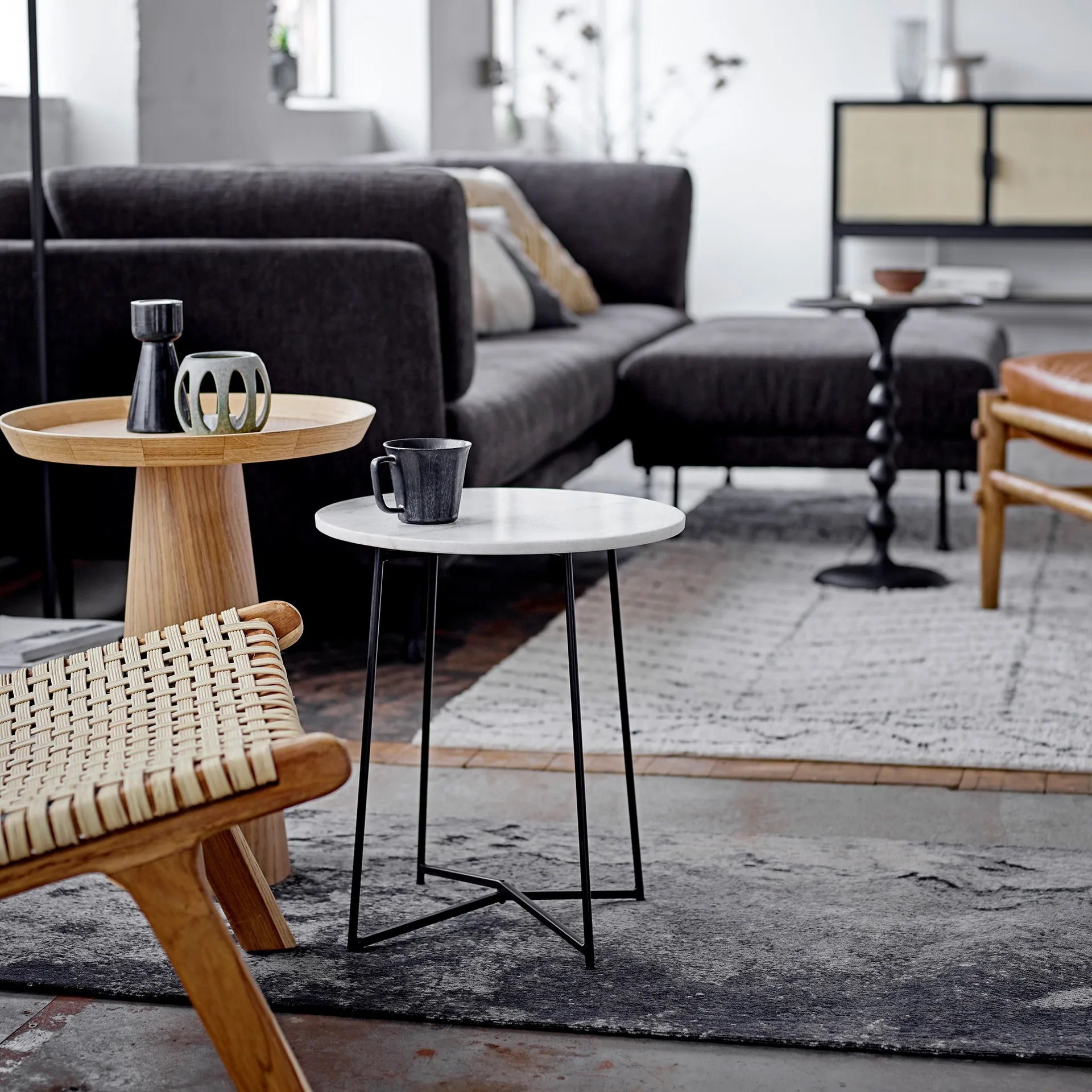 Tazza Yoko 32 cl confezione da 4, nero Bloomingville